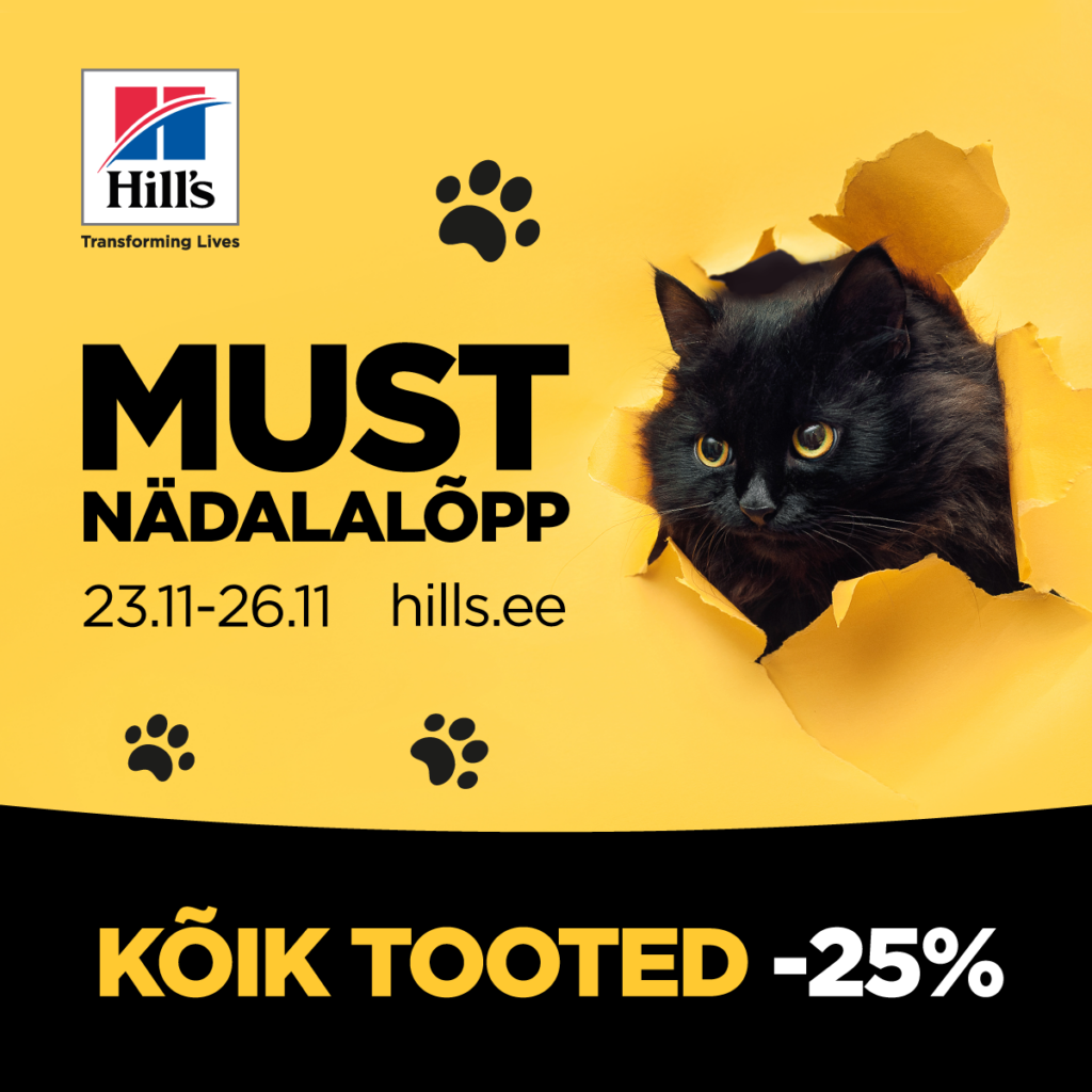 Hill's Musta nädalalõpu reklaam